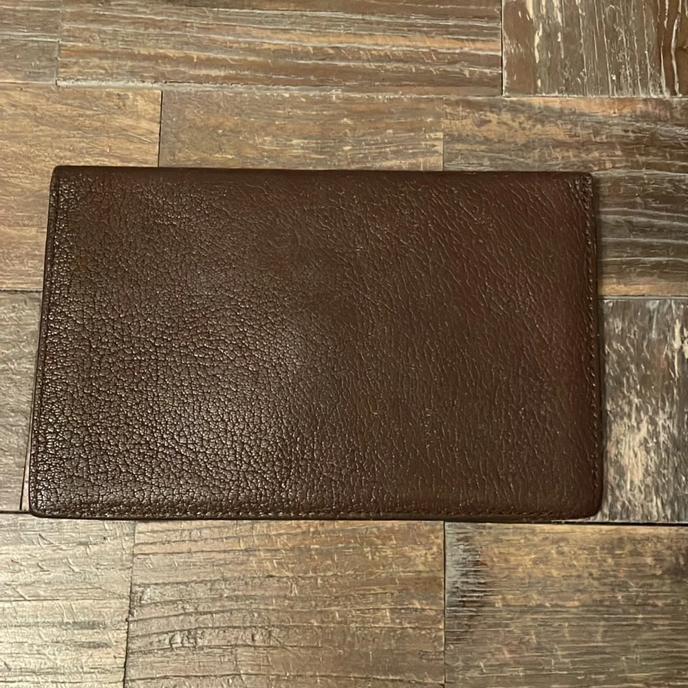 Vintage Echt 2 Prym Envelope Leather Wallet🖤